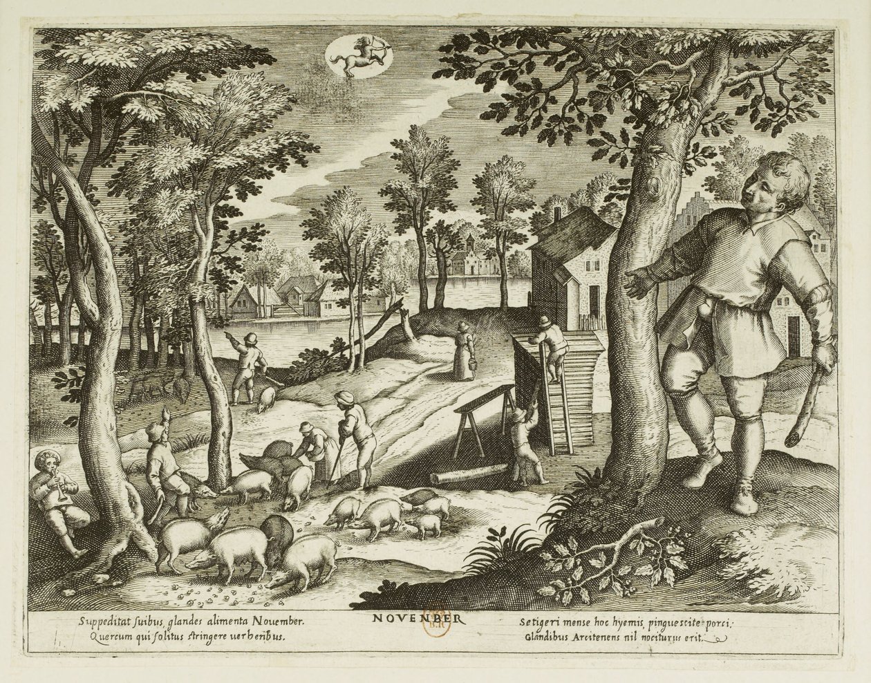 Měsíce. 11, listopad od Jacques Callot