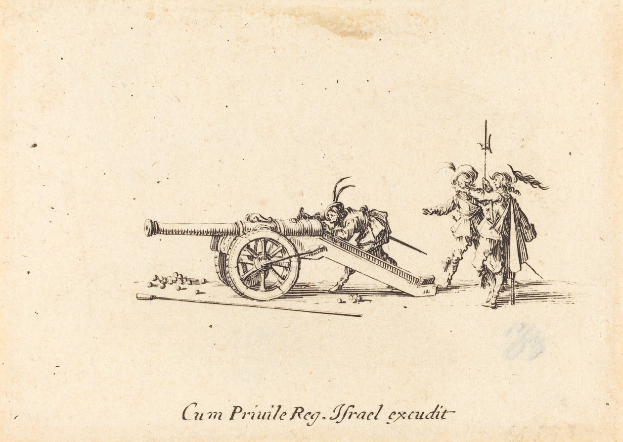 Nabíjení děla od Jacques Callot