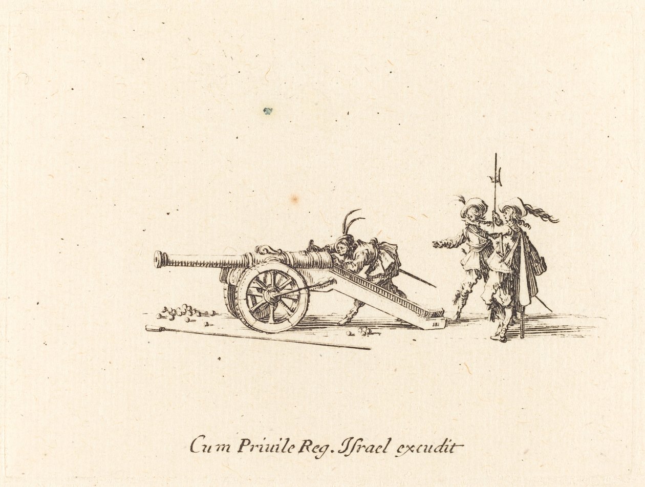 Nabíjení děla od Jacques Callot