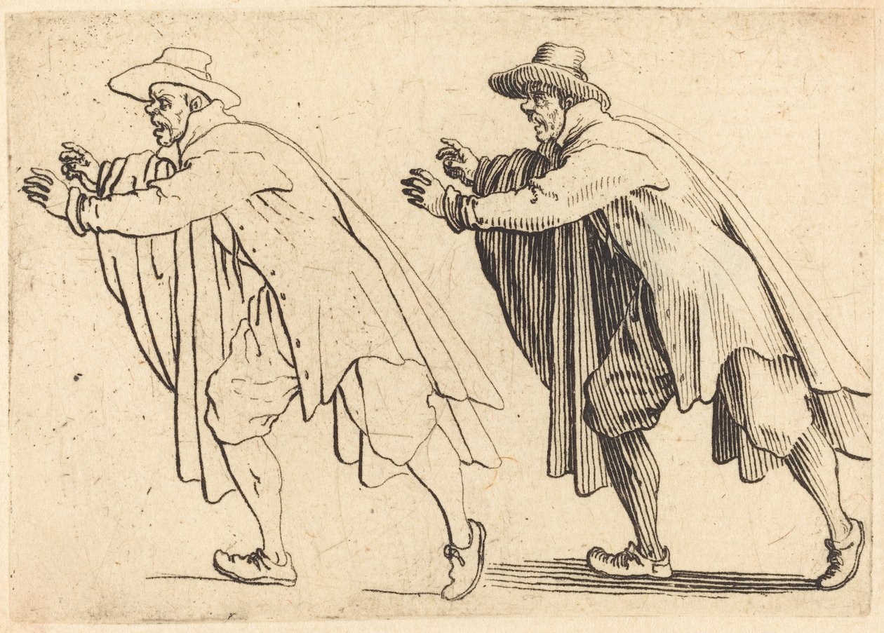Muž se pohybuje náhle od Jacques Callot