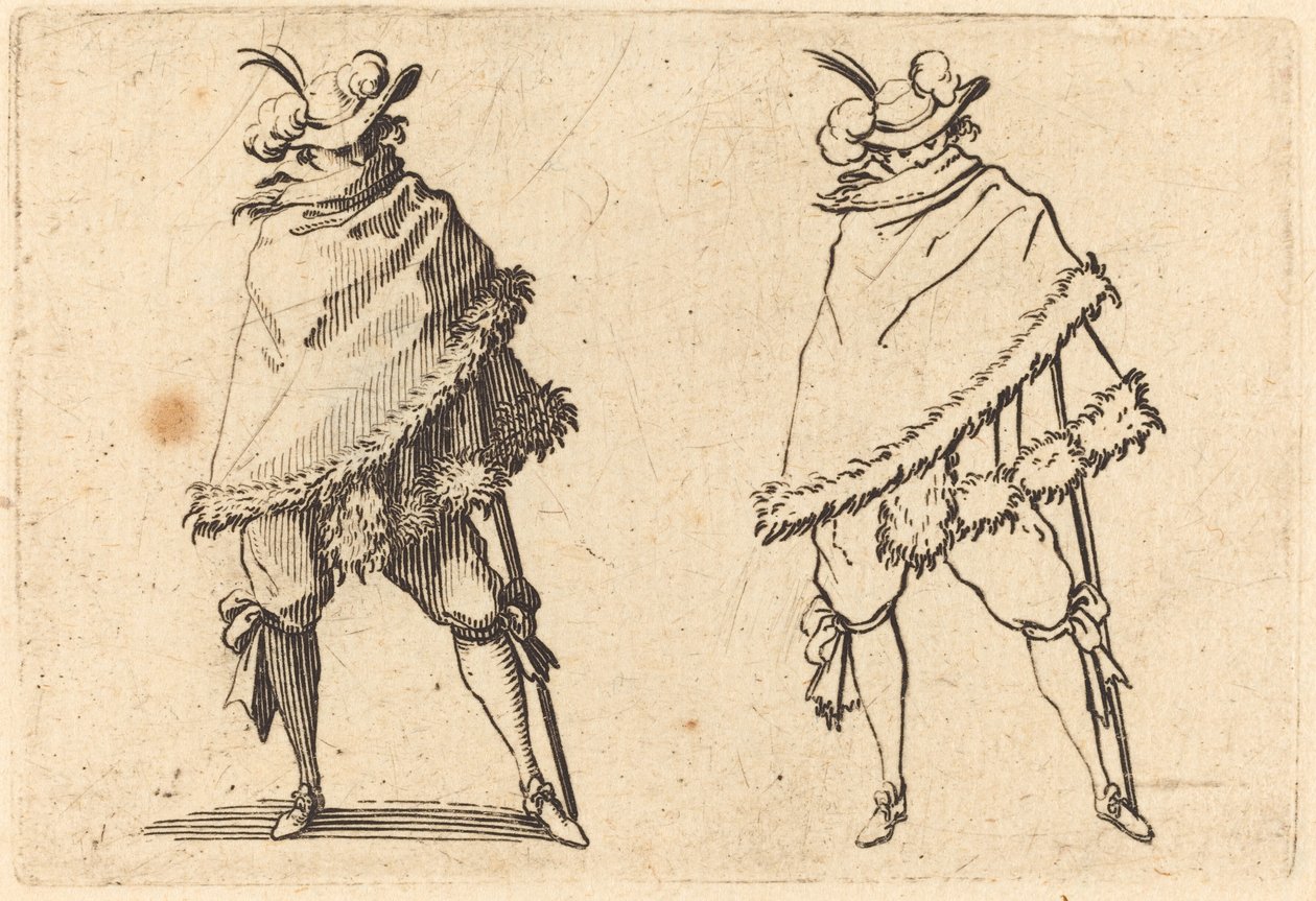 Muž zabalený do svého pláště od Jacques Callot