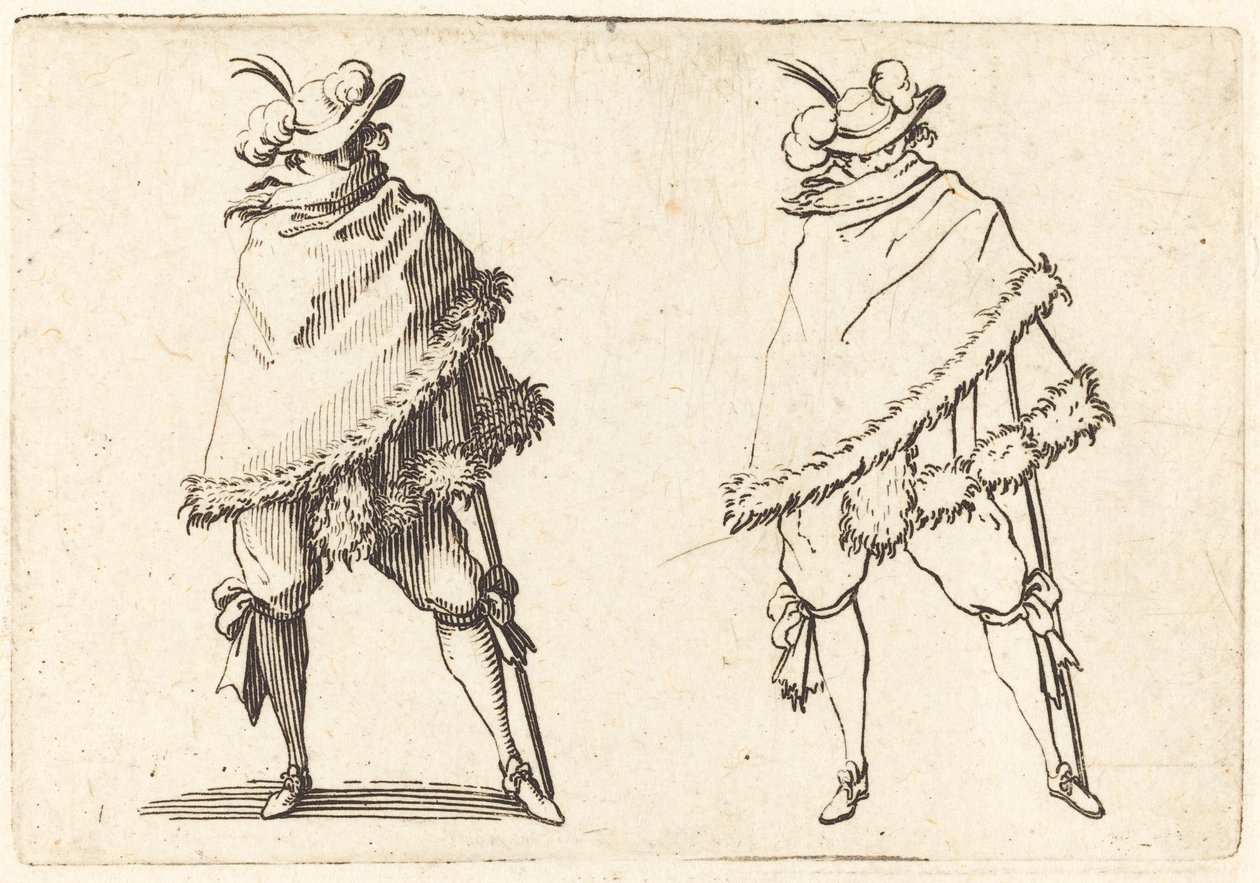 Muž zabalený do svého pláště od Jacques Callot