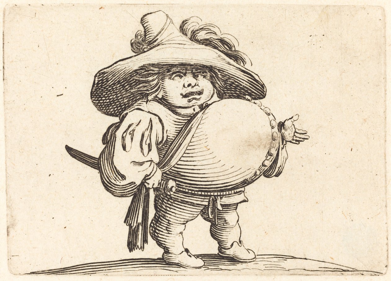 Muž s velkým břichem od Jacques Callot