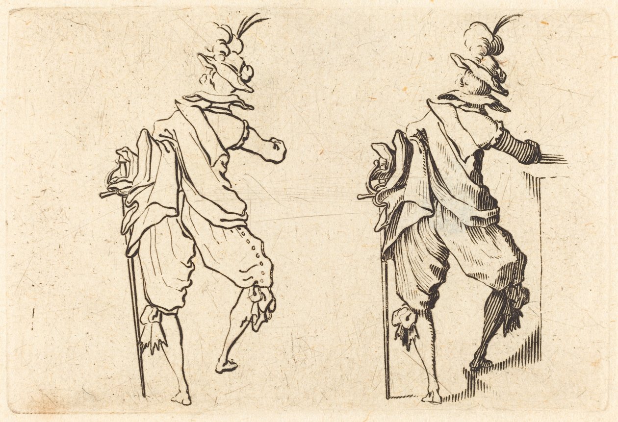 Muž s mečem od Jacques Callot