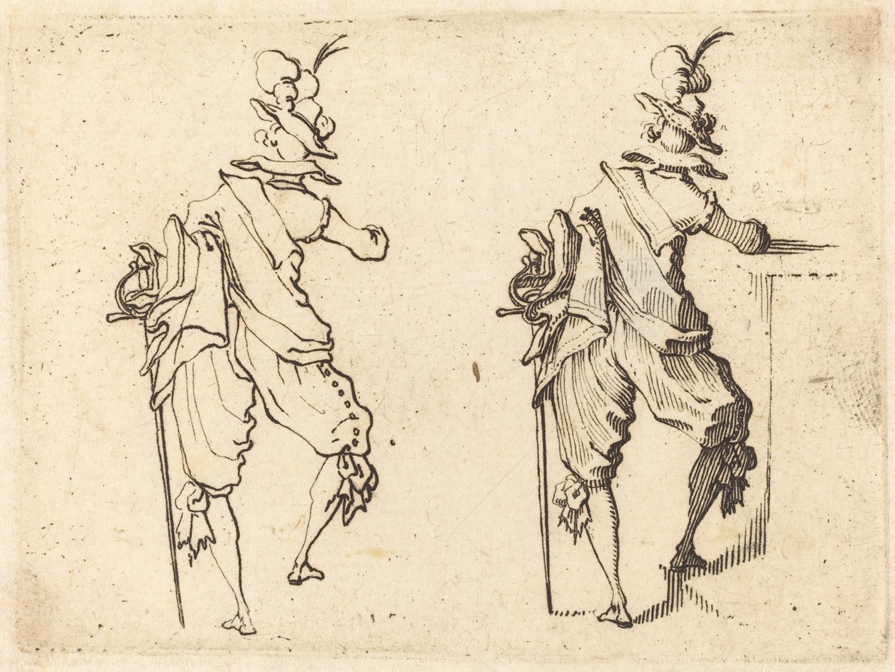 Muž s mečem od Jacques Callot