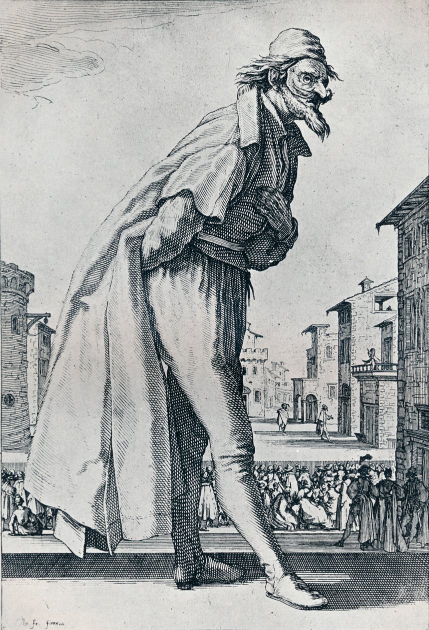 č. IV.- Velký Pantalon, c1620-1635, 1924 od Jacques Callot