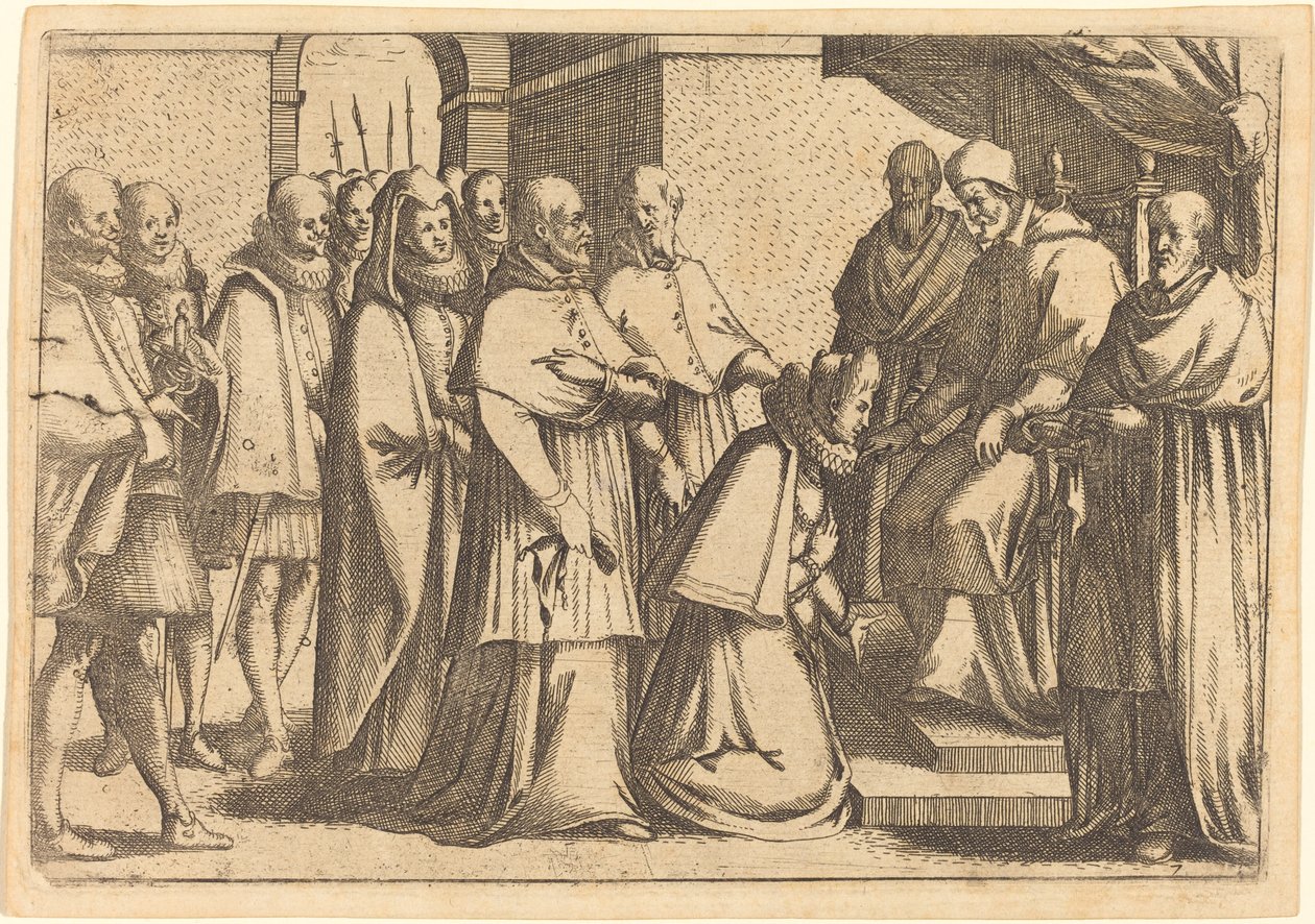 Papežská audience od Jacques Callot