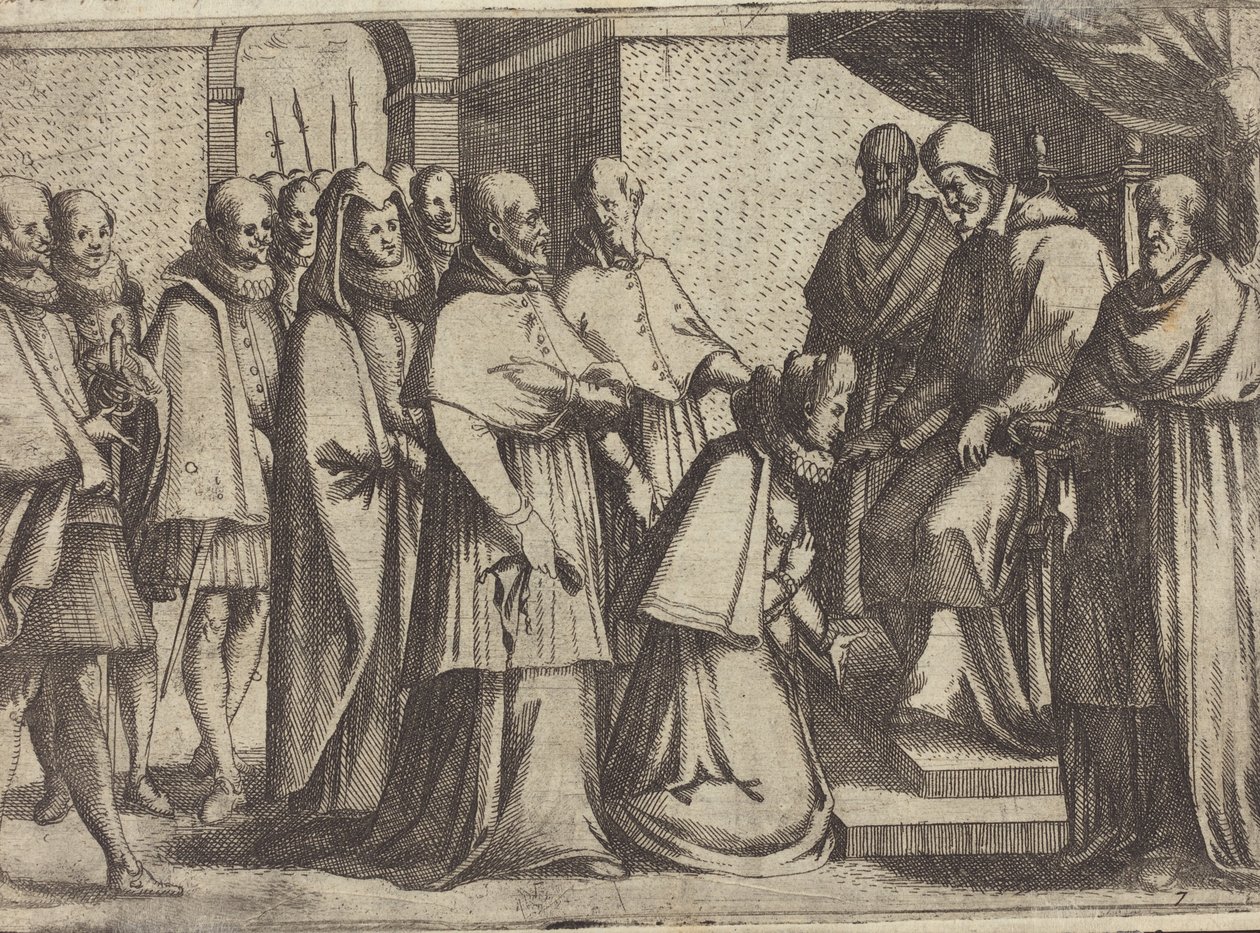 Papežská audience [verso] od Jacques Callot