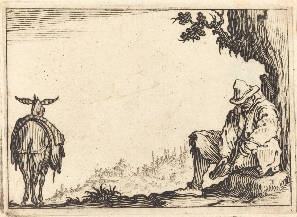 Rolník Zouvat Botu od Jacques Callot