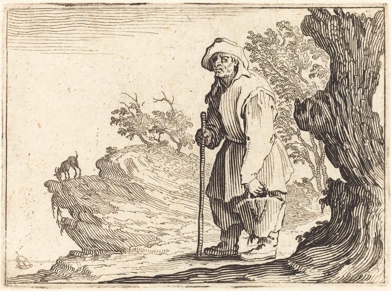 Sedlák s pytlem od Jacques Callot