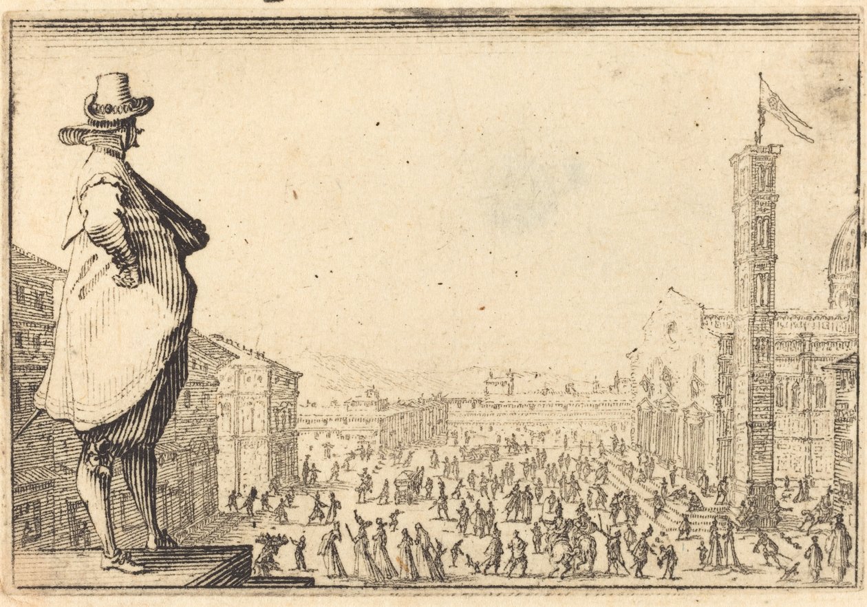 Piazza del Duomo, Florencie od Jacques Callot