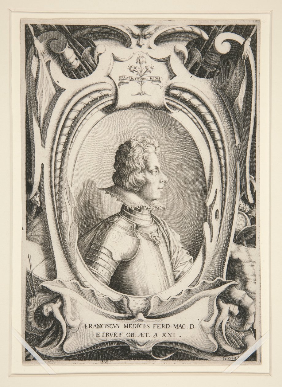 Portrét Francois de Medicis od Jacques Callot