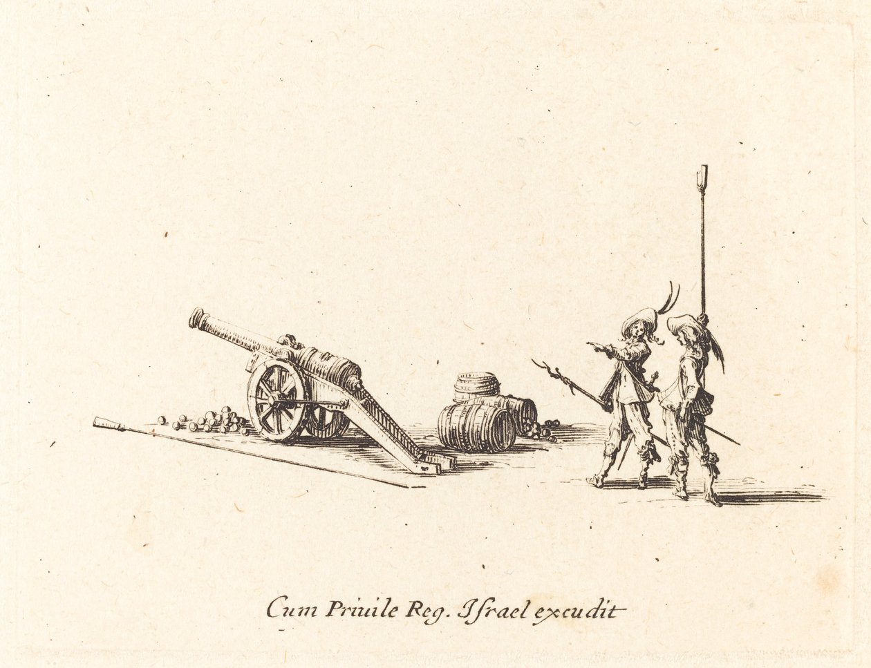 Příprava ke střelbě z děla od Jacques Callot