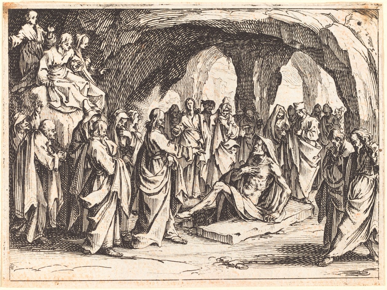 Vzkříšení Lazara, 1635. od Jacques Callot