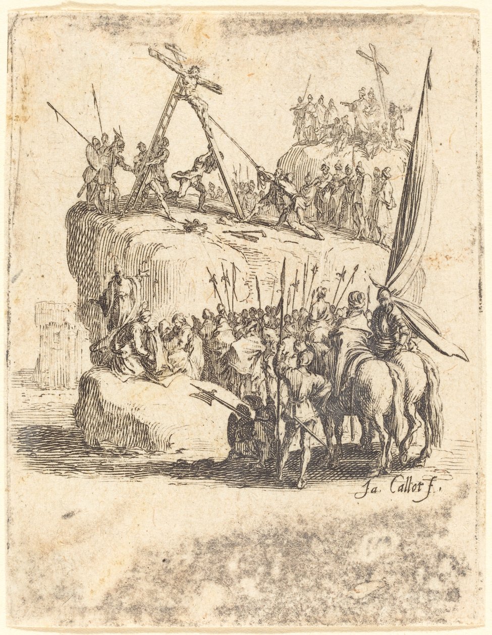 Vzkříšení kříže od Jacques Callot