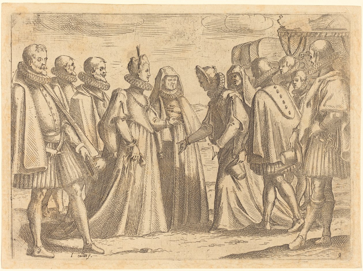 Recepce v Mantově, 1612. od Jacques Callot