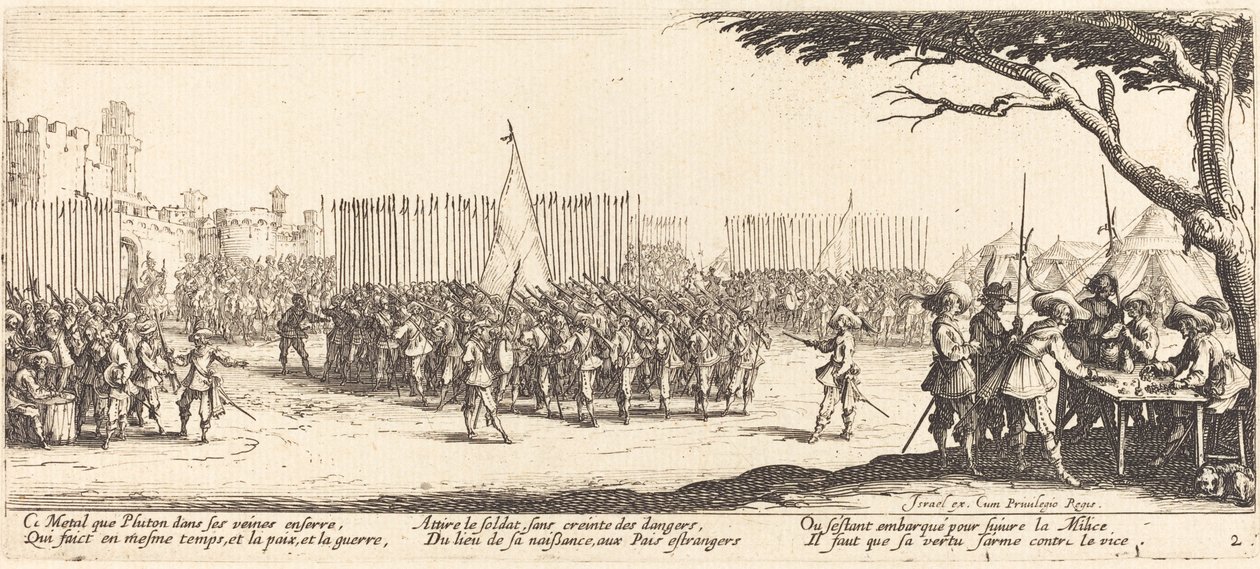 Nábor vojáků od Jacques Callot