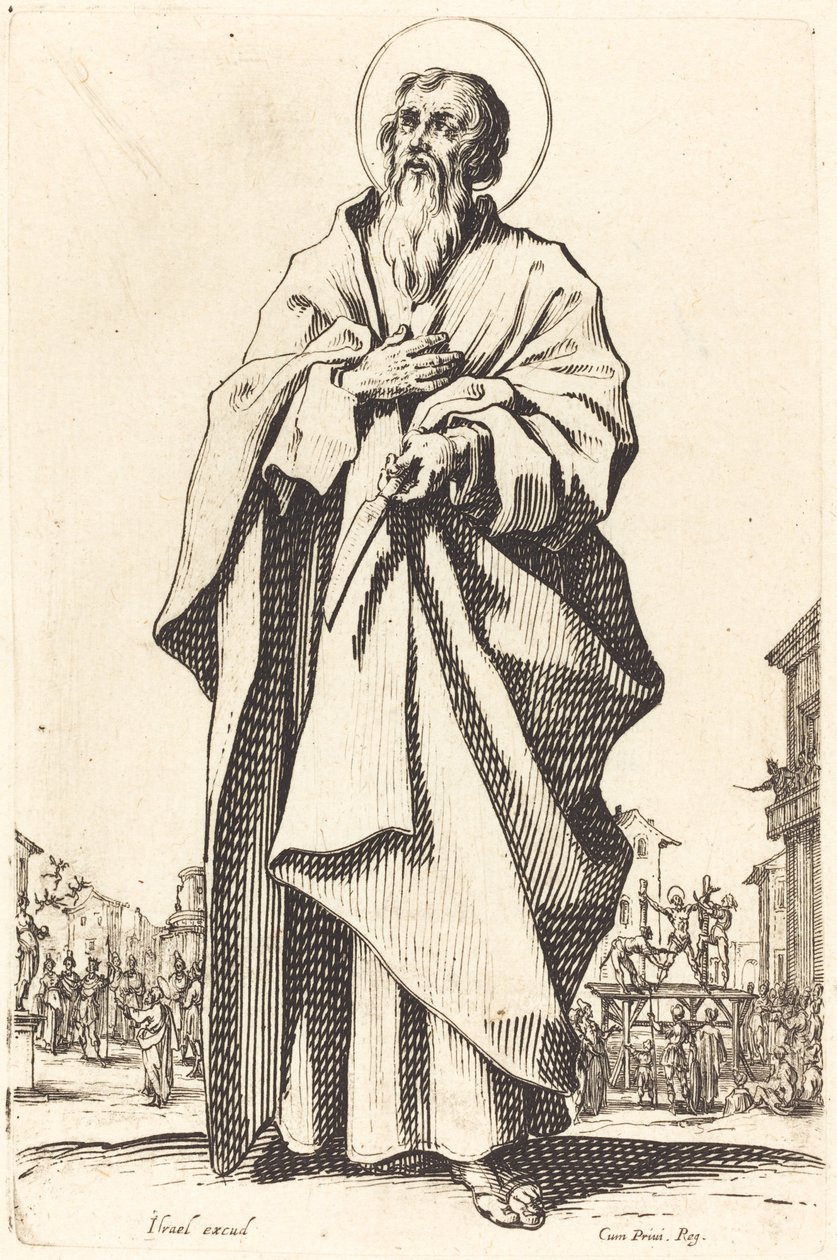 Svatý Bartoloměj, publikoval 1631. od Jacques Callot