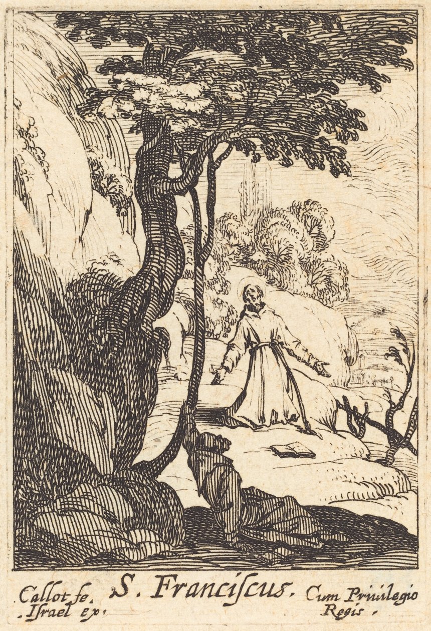 Svatý František, 1592-1635. od Jacques Callot