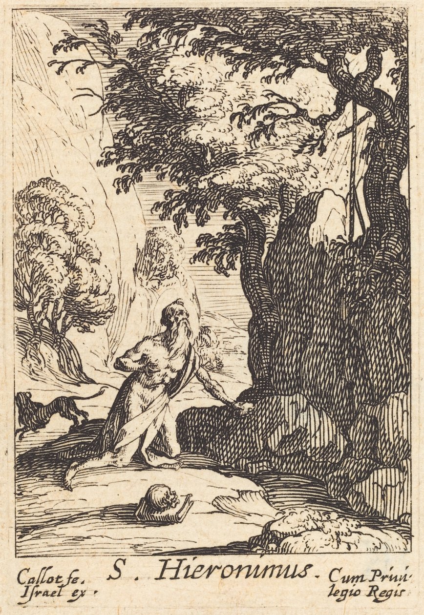 Svatý Jeroným. od Jacques Callot