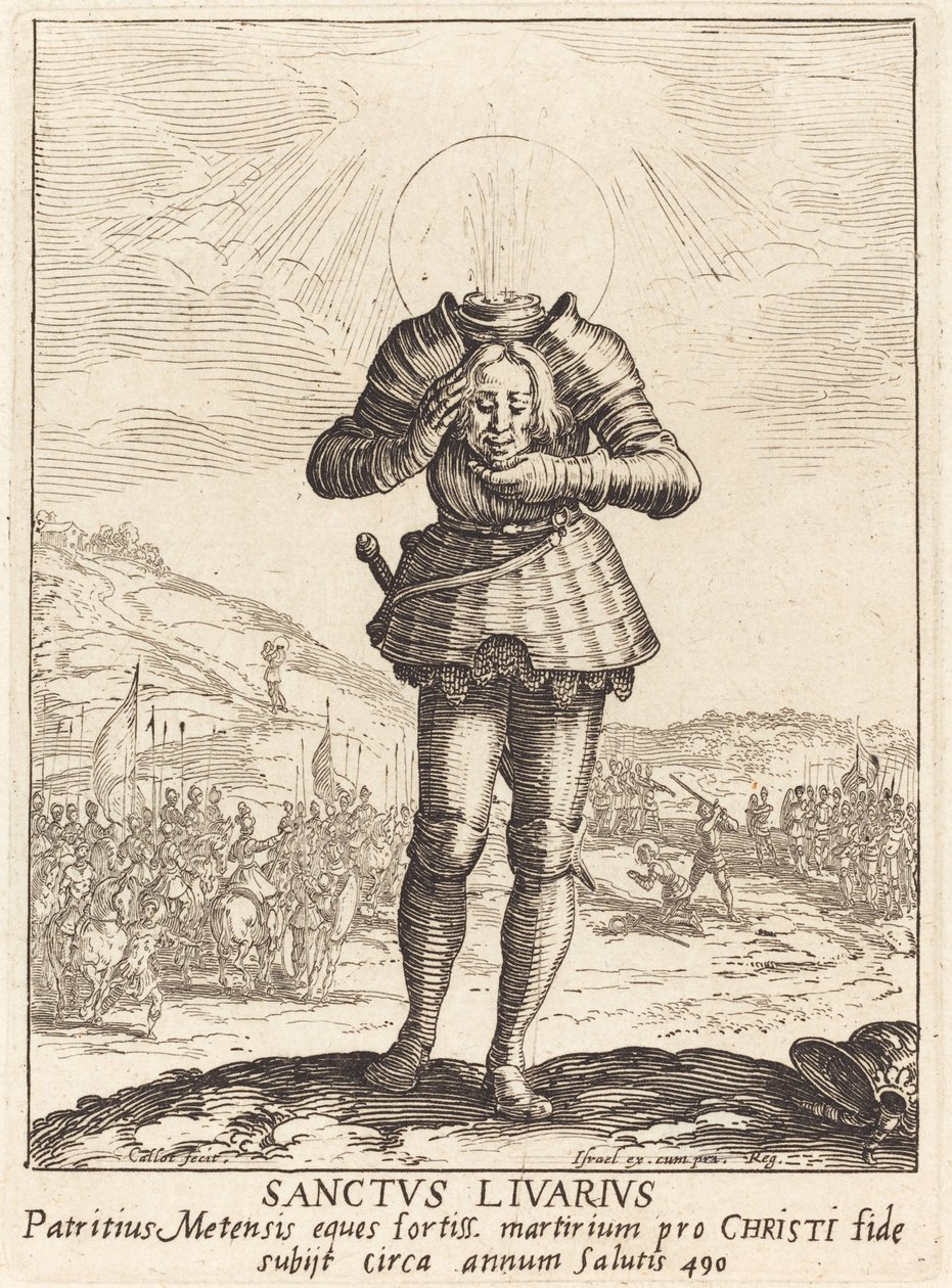 Svatý Livier od Jacques Callot