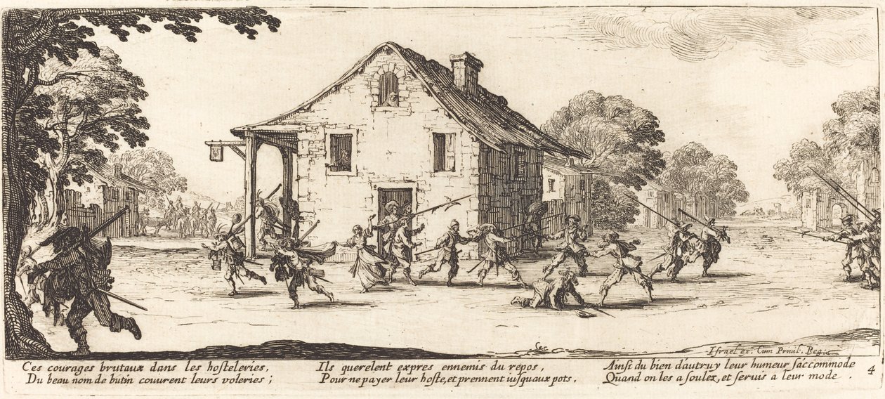 Scéna drancování od Jacques Callot