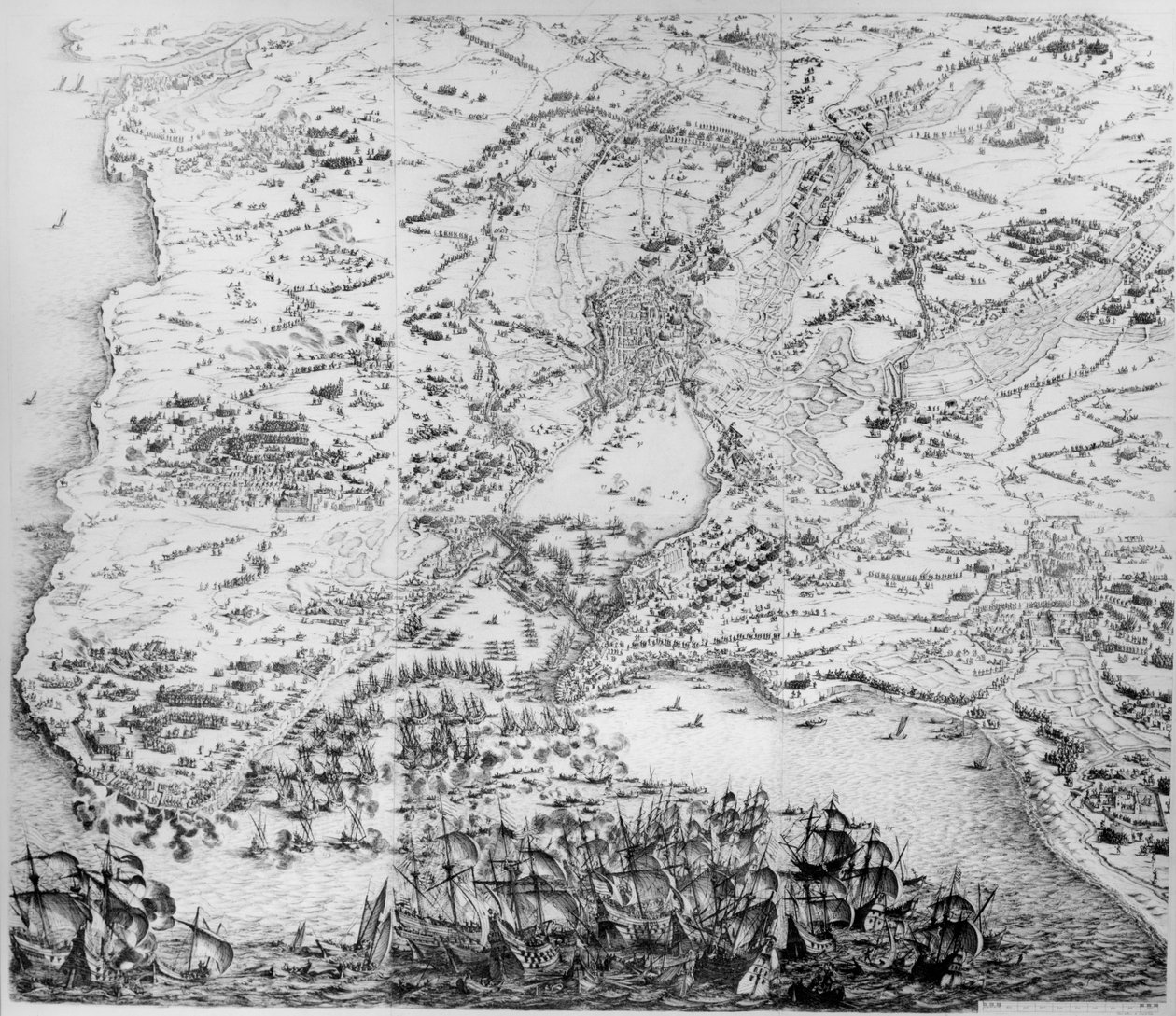 Vítězství La Rochelle od Jacques Callot