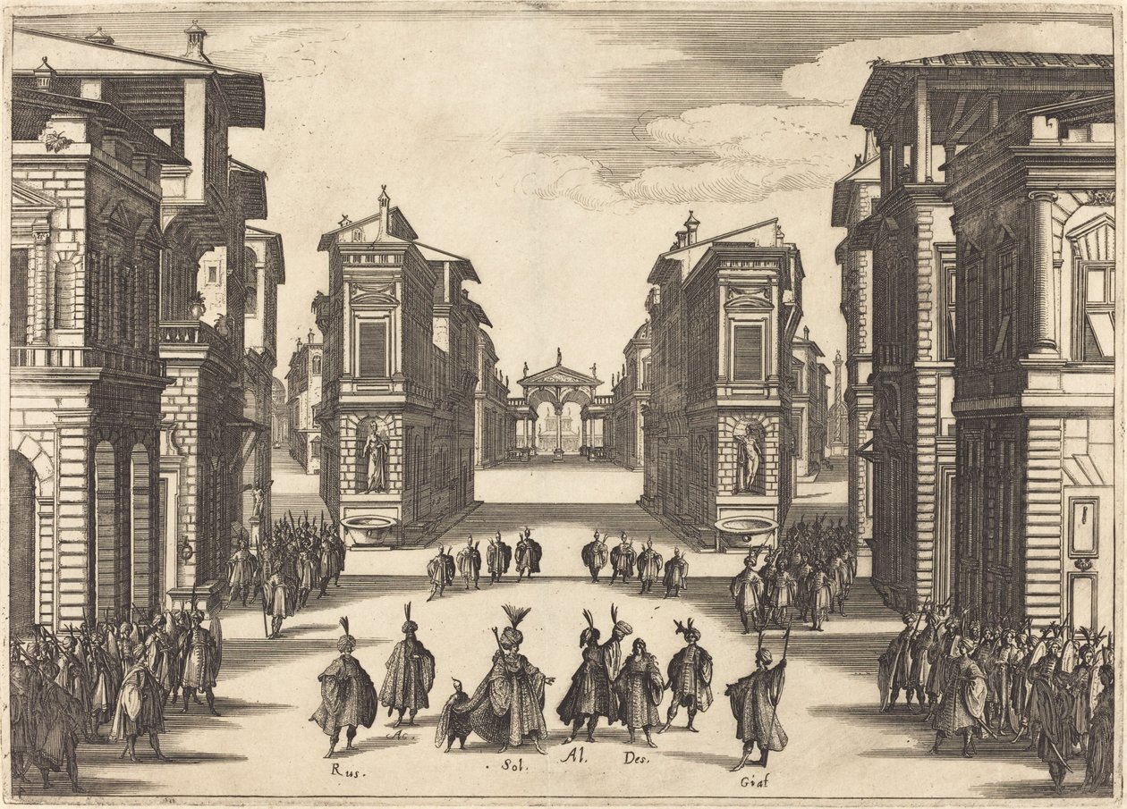 Sulejman, zákon IV od Jacques Callot