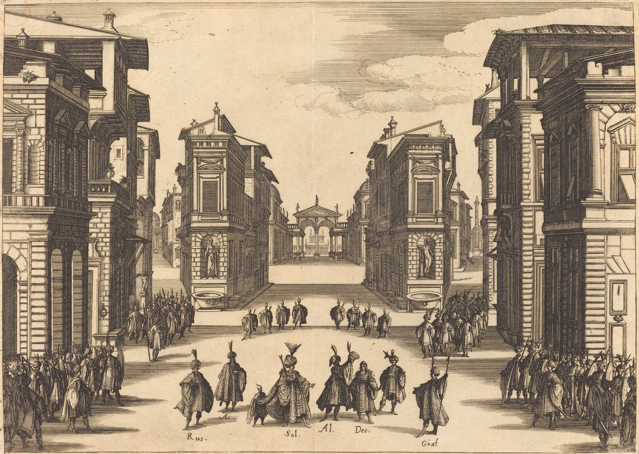 Sulejman, zákon IV od Jacques Callot