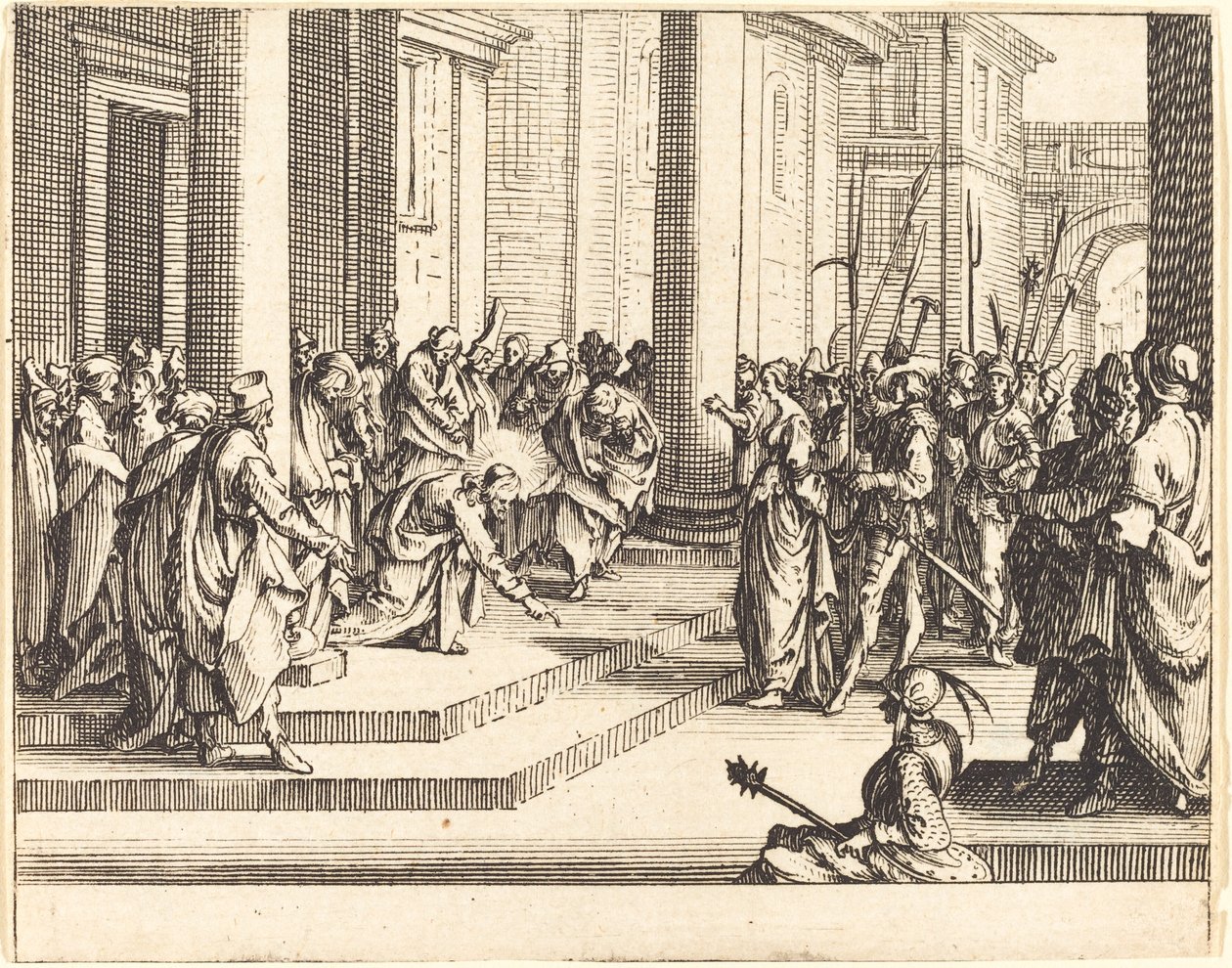 Kamenování Ježíše od Jacques Callot
