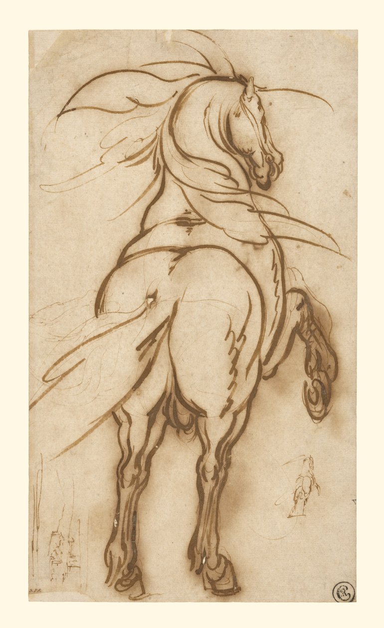 Studie chovu koní od Jacques Callot