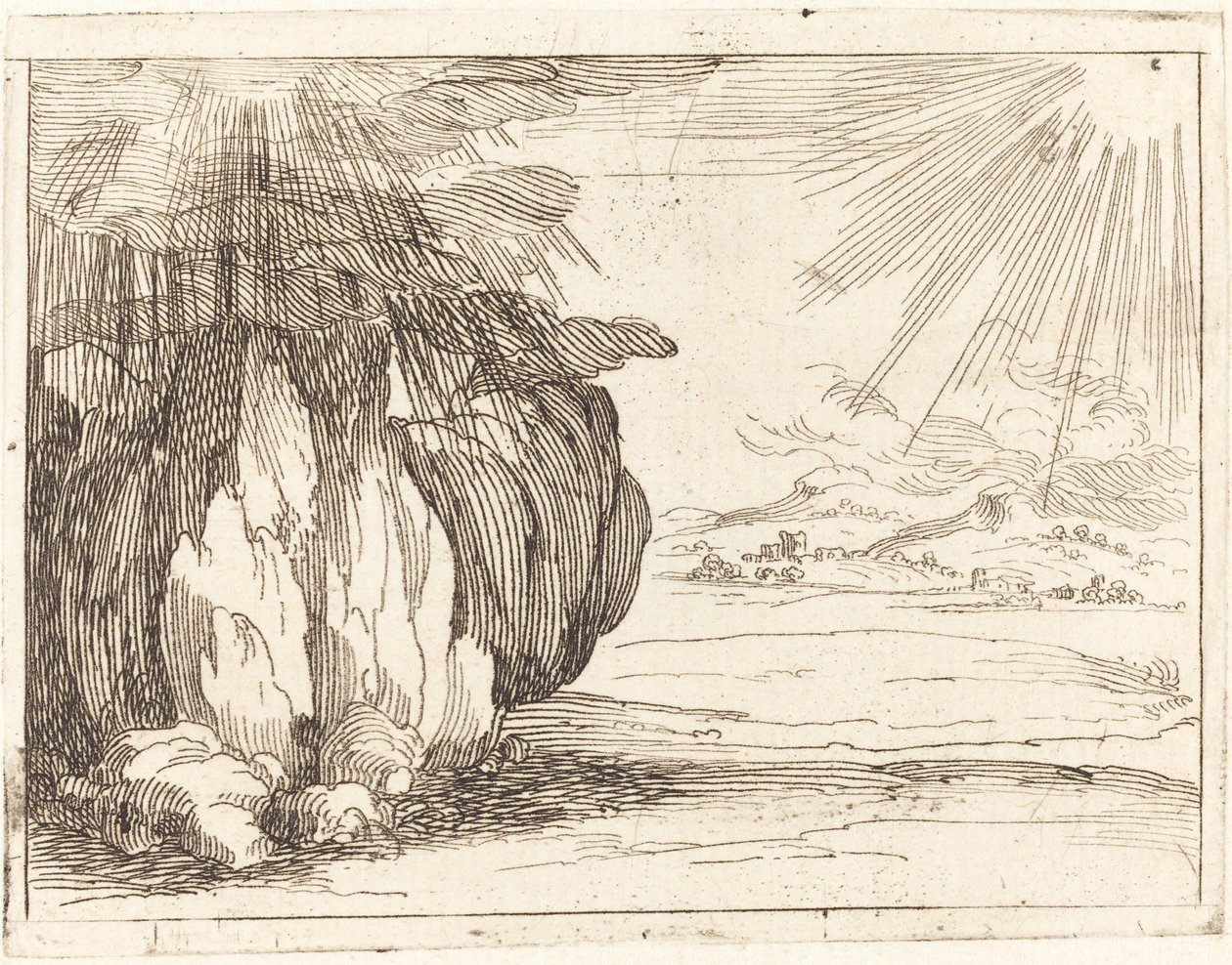 Slunce a déšť od Jacques Callot