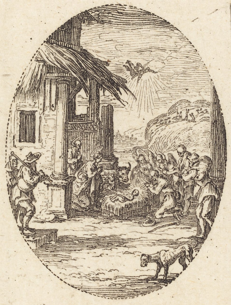 Klanění pastýřů od Jacques Callot