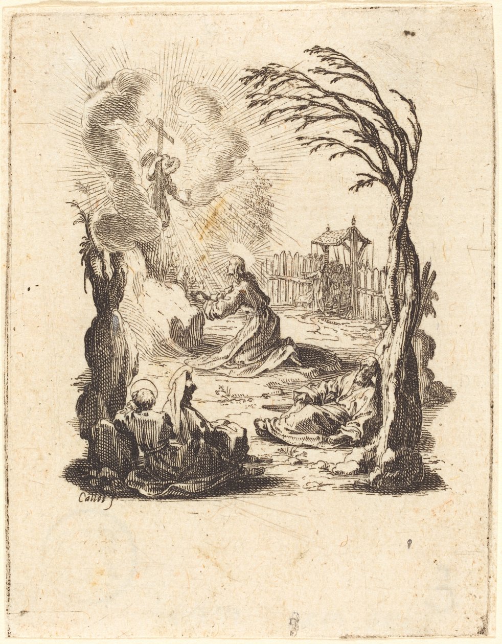 Agónie v zahradě od Jacques Callot