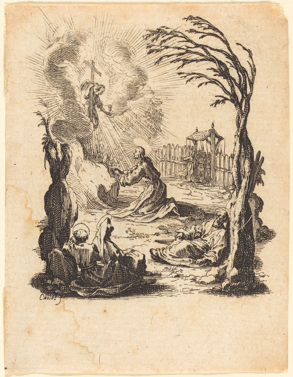 Agónie v zahradě, c. 16241625. od Jacques Callot