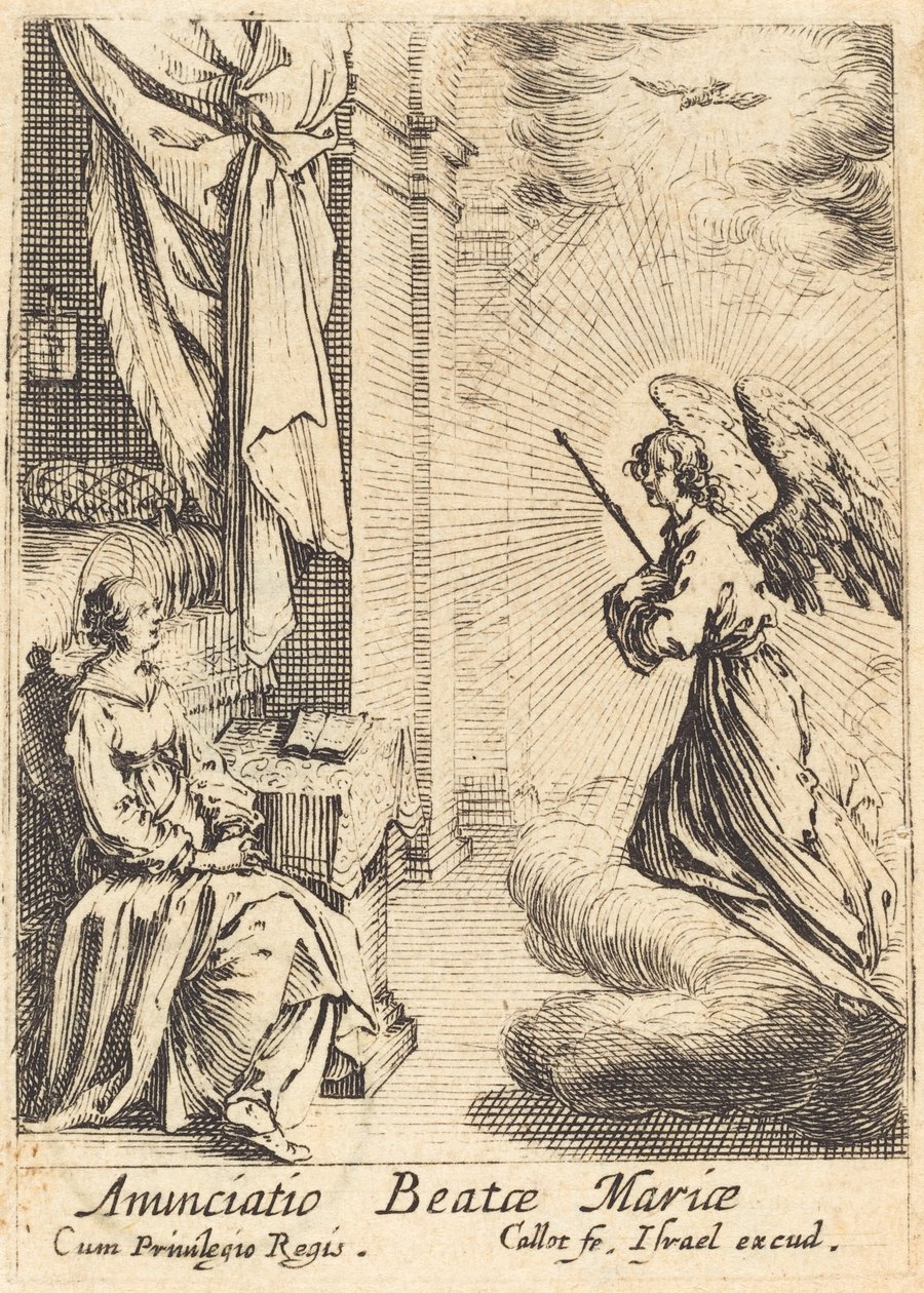 Zvěstování od Jacques Callot