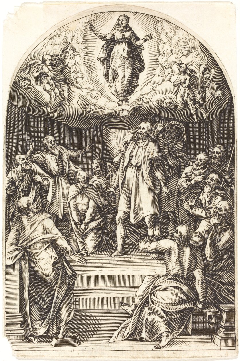 Nanebevzetí, 16081611. od Jacques Callot