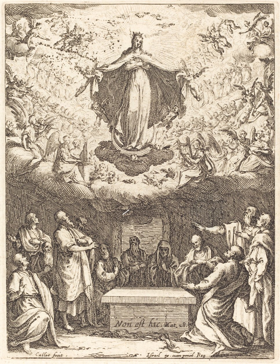 Nanebevzetí Panny Marie od Jacques Callot