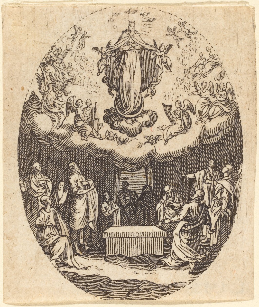 Nanebevzetí s Cherubínem od Jacques Callot