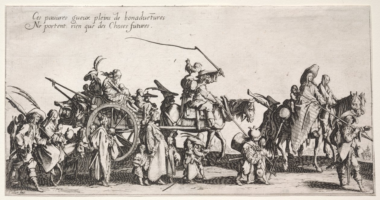 Bohemians, c. 1621-1625. od Jacques Callot