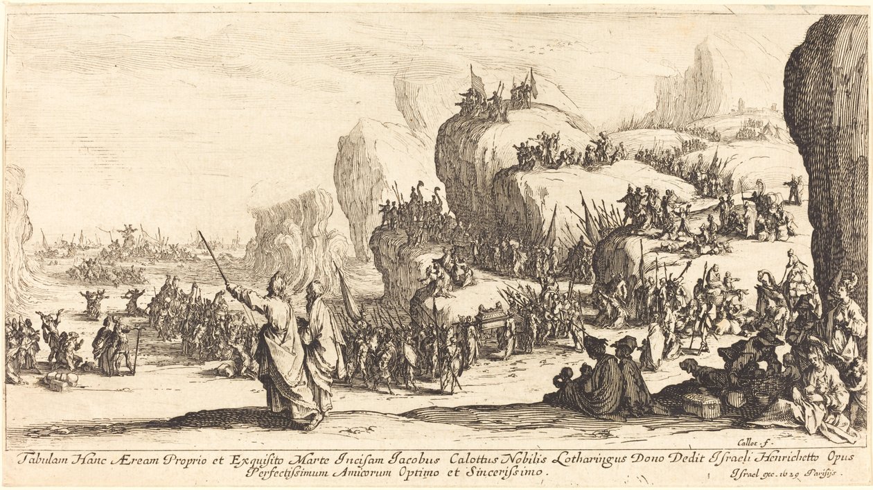 Přechod Rudého moře, 1629. od Jacques Callot