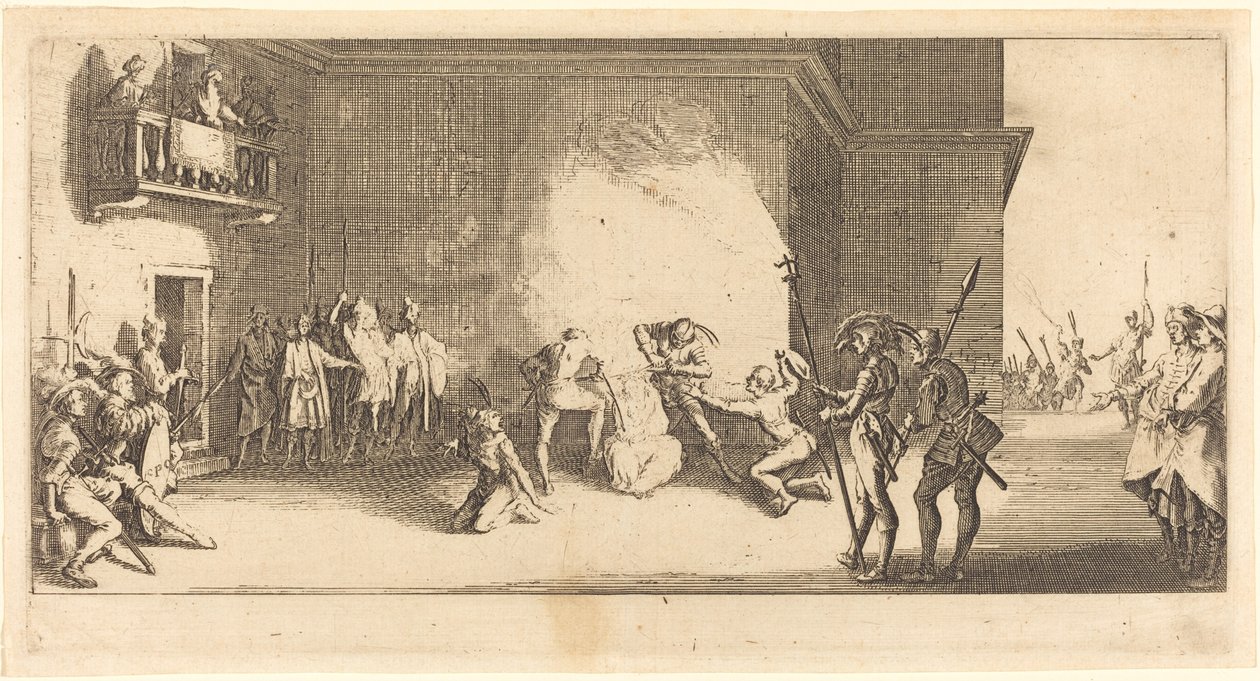 Korunování trním od Jacques Callot