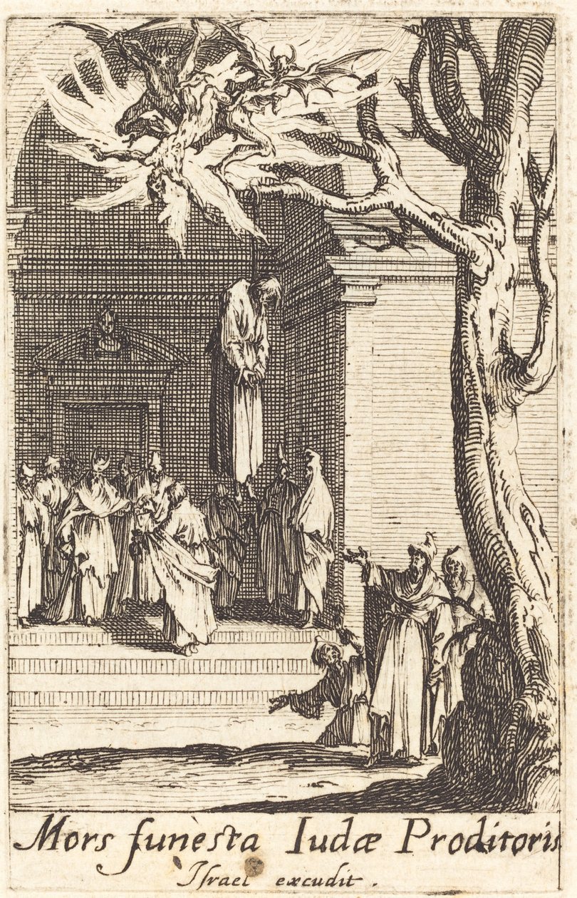 Jidášova smrt od Jacques Callot