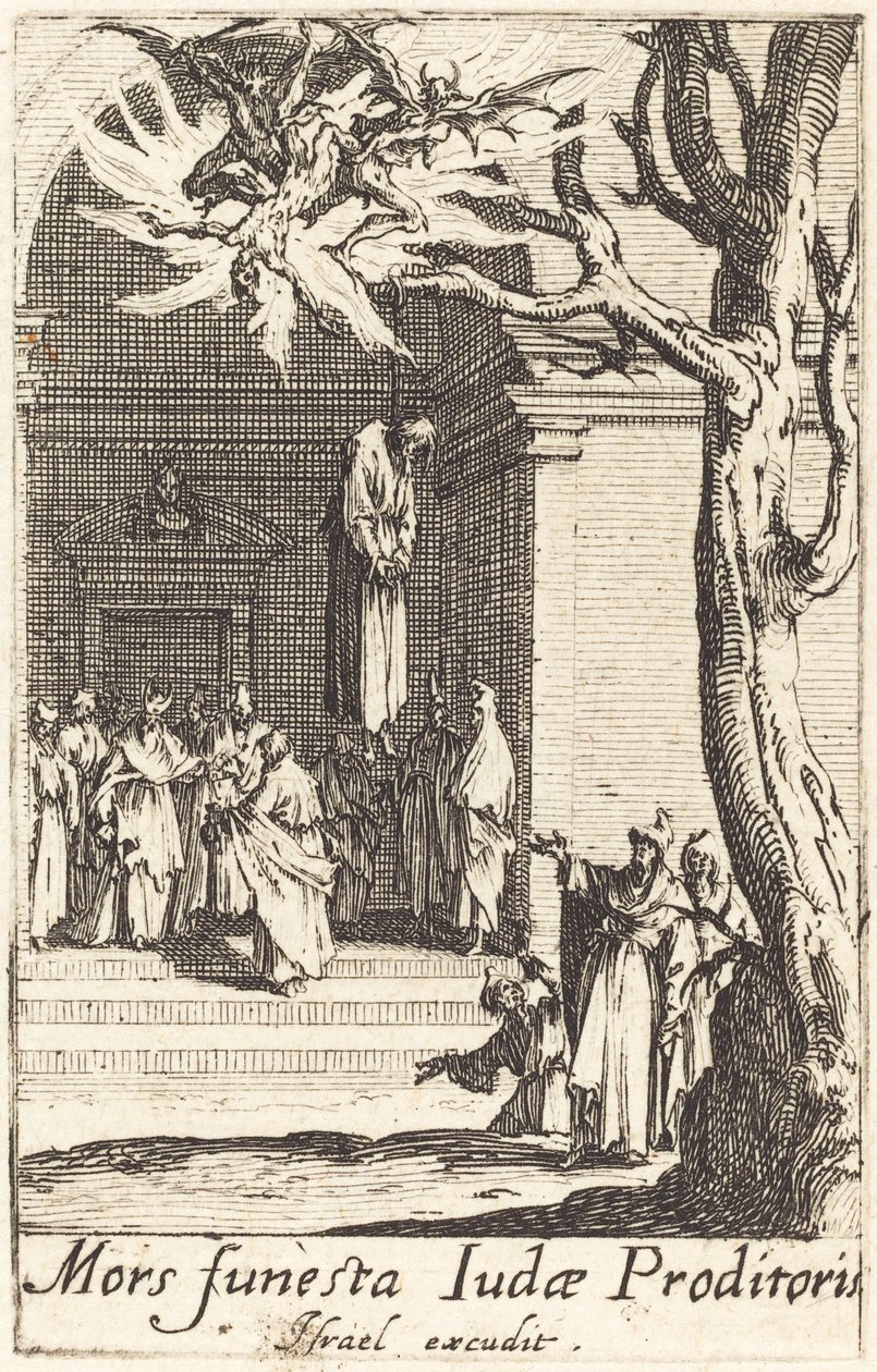 Jidášova smrt, c. 16341635. od Jacques Callot