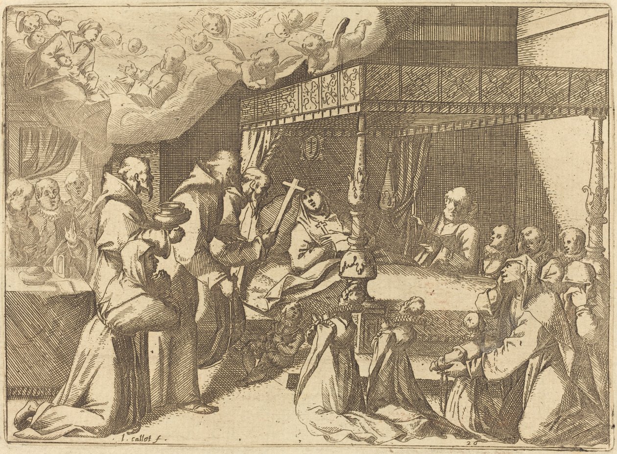Smrt královny od Jacques Callot