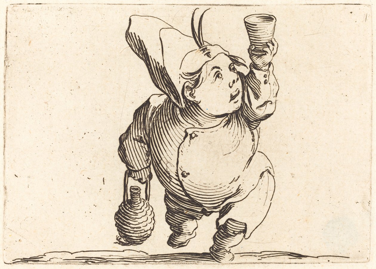 Piják, pohled zepředu od Jacques Callot