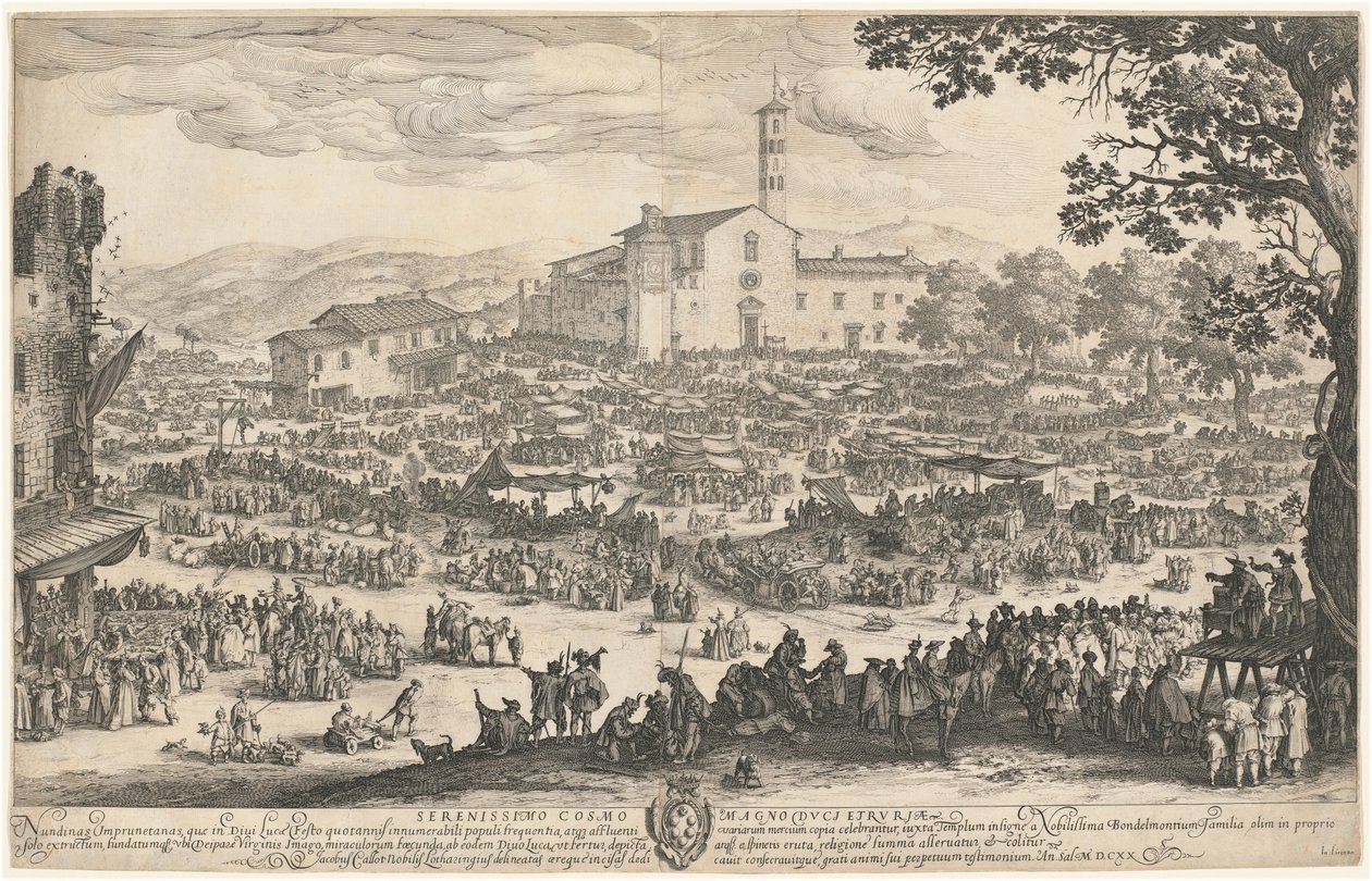 Veletrh v Imprunetě od Jacques Callot
