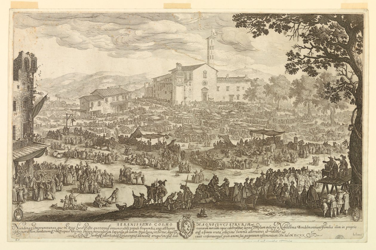 Veletrh v Imprunetě od Jacques Callot