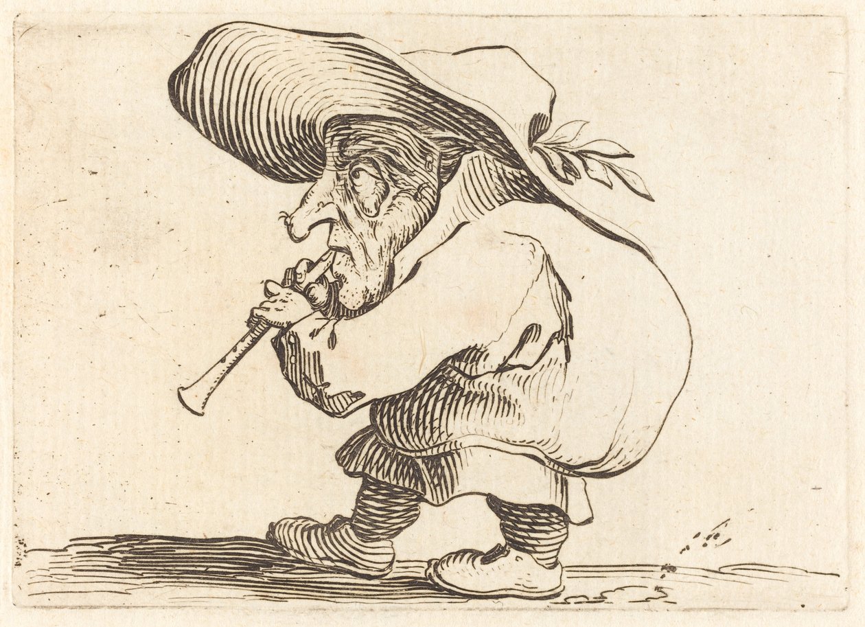 Flageolet Player od Jacques Callot