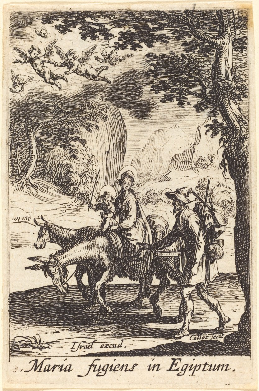 Útěk do Egypta od Jacques Callot